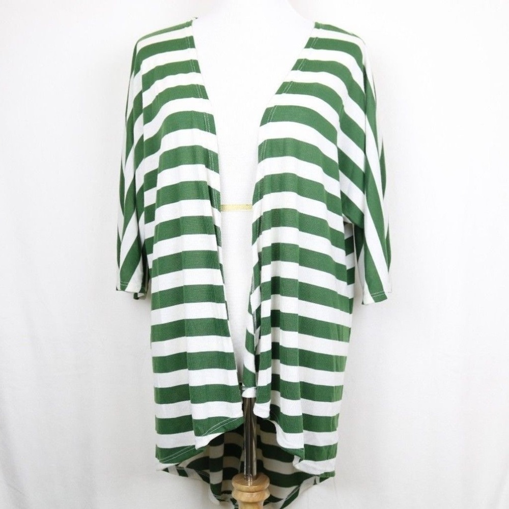 LuLaRoe Lindsay Striped Kimono Cardigan Sweater